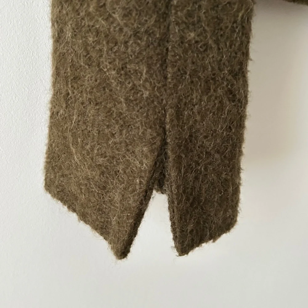 Claudie Pierlot Olive Green Mohair Jacket